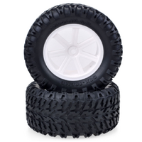 ZD Racing 1/10 RC Short Course/Desert Truck/ Truggy /Monster Truck Wheels tires White (1 pair)
