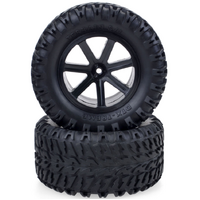 ZD Racing 1/10 RC Short Course/Desert Truck/ Truggy /Monster Truck Wheels tires Black(1 pair)