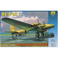 Zvezda 1/72 Petlyakov Pe-8 ON Stalin's Plane Plastic Model Kit