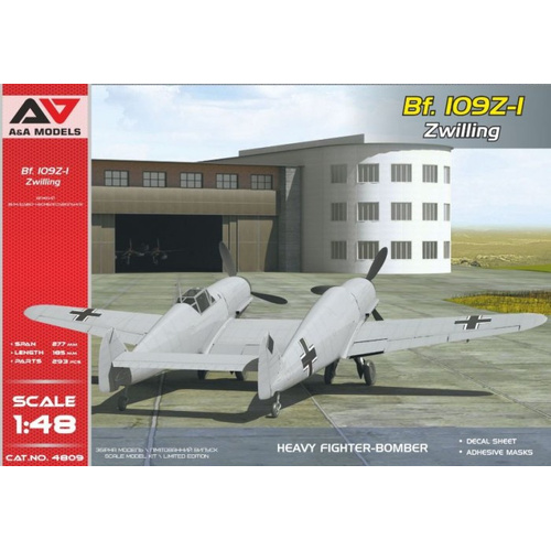 A&A Models 1/48 Bf.109 Z-1 "Zwilling" Plastic Model Kit