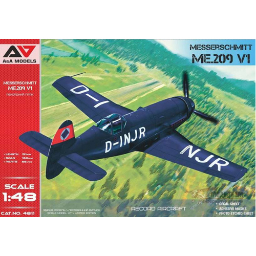 A&A Models 1/48 Me.209 V01 Speed record prototype Plastic Model Kit