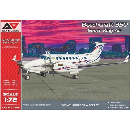A&A Models 1/72 Beechcraft 350 " King Air" Plastic Model Kit