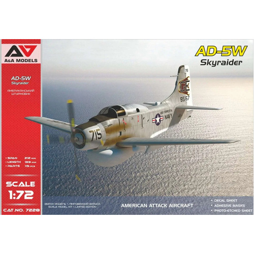 A&A Models 1/72 AD-5W attack aircraft (USAF ) Plastic Model Kit
