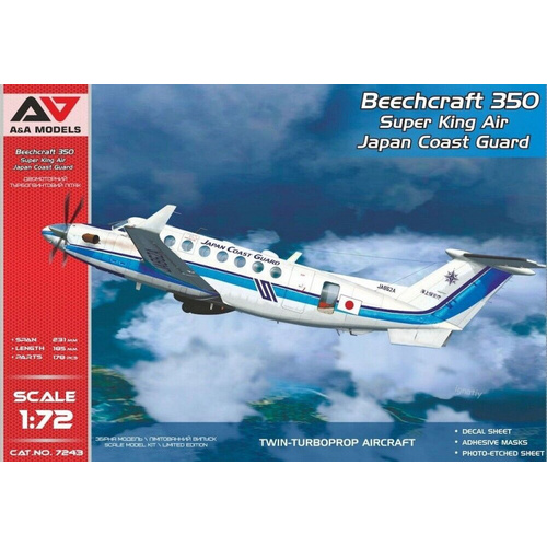 A&A Models 1/72 Beechcraft 350 (Japan Coast Guard) Plastic Model Kit