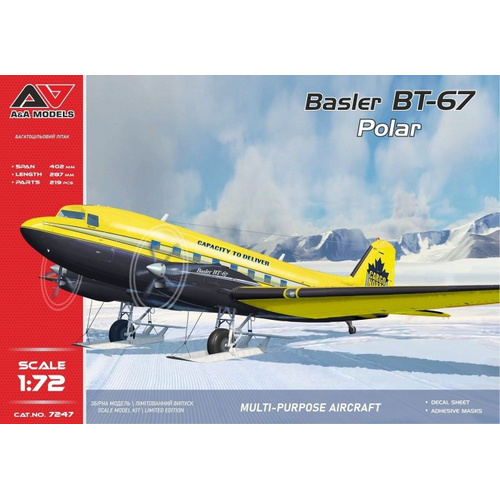 A&A Models 1/72 BT-67 Polar (with snow skis) Plastic Model Kit
