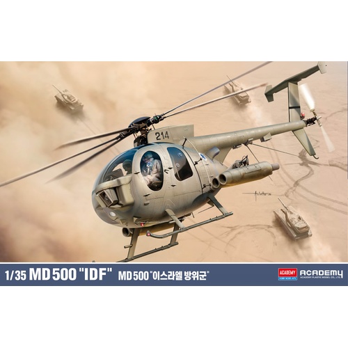 Academy 1/35 MD 500 Defender "IDF" Plastic Model Kit