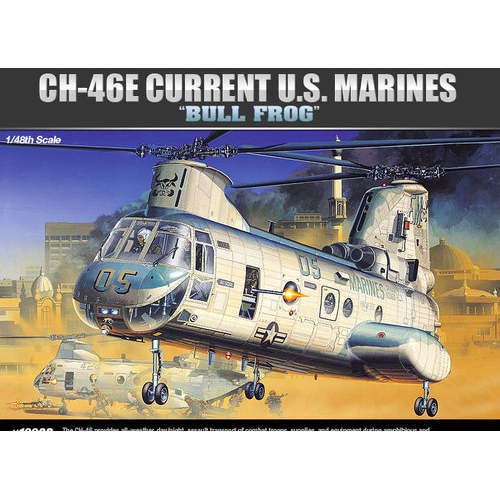 *DISC*Academy 12283 1/48 CH-46 Bull Frog Sea Knight Plastic Model Kit