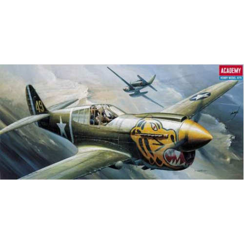 Academy 1/72 P-40E Warhawk Plastic Model Kit *Aus Decals* [12468]