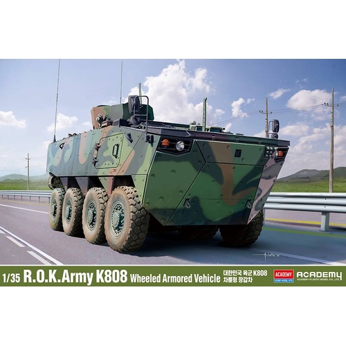 Academy 1/35 R.O.K. Army K808 Wheeled Armored Vehicle Plastic Model Kit