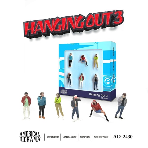American Diorama 1/64 Hanging Out 3 Figure Set