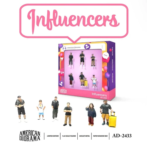 American Diorama 1/64 Influencers Figure Set