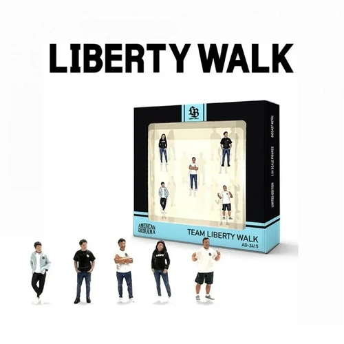 American Diorama 1/64 Mechanics 5 Figure Set