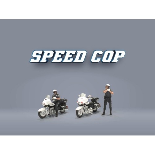 American Diorama 1/64 Speed Cop Figure Set