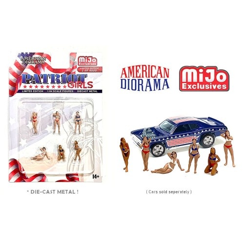 American Diorama 1/64 Patriot Girls Figure Set