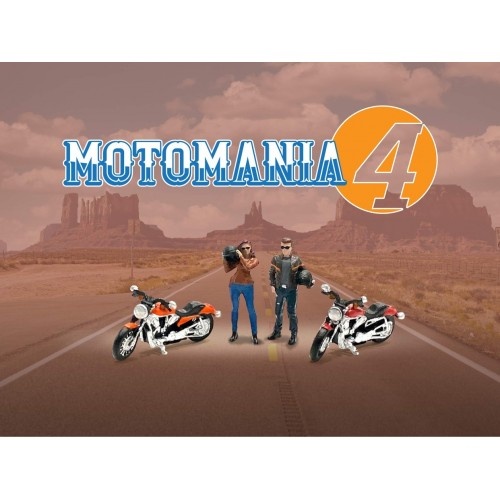 American Diorama 1/64 MotoMania 4 Figure Set