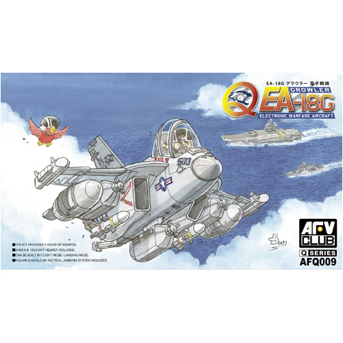 AFV Club Q EA-18G Growler Electronic Warfare Aircraft Plastic Model Kit