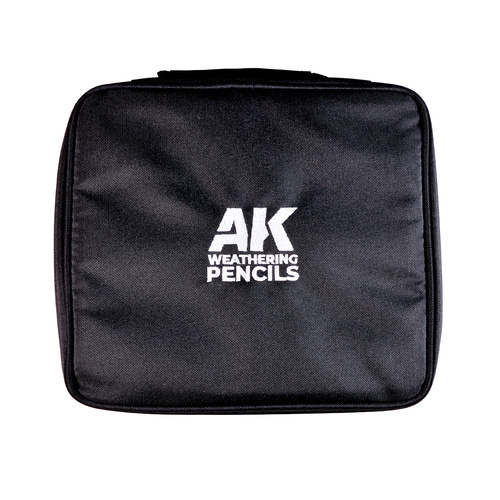 AK Interactive Weathering Pencils Full Range in Cloth Case with Zipper