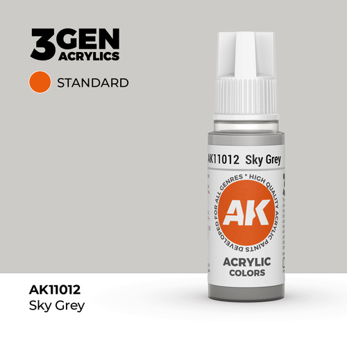 AK Interactive Sky Grey Acrylic Paint 17ml 3rd Generation
