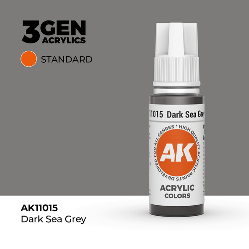 AK Interactive Dark Sea Grey Acrylic Paint 17ml 3rd Generation