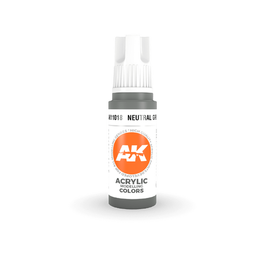 AK Interactive Neutral Grey Acrylic Paint 17ml 3rd Generation