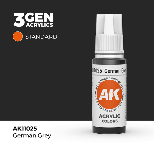 AK Interactive German Grey Acrylic Paint 17ml 3rd Generation