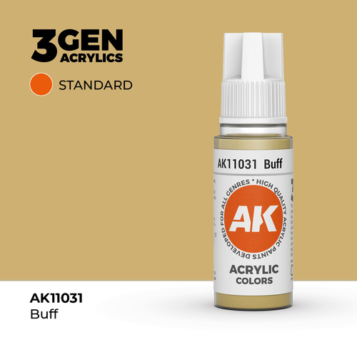 AK Interactive Buff Acrylic Paint 17ml 3rd Generation