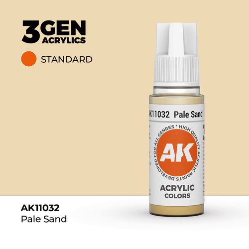AK Interactive Pale Sand Acrylic Paint 17ml 3rd Generation