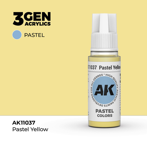 AK Interactive Pastel Yellow Acrylic Paint 17ml 3rd Generation