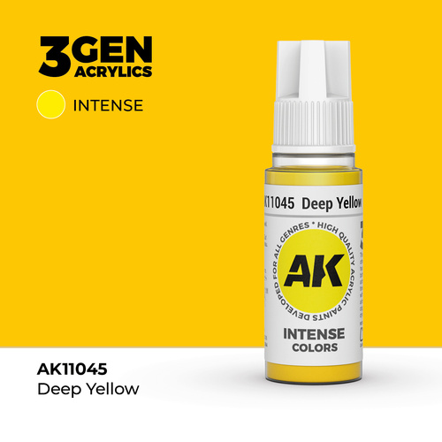 AK Interactive Deep Yellow Intense Acrylic Paint 17ml 3rd Generation