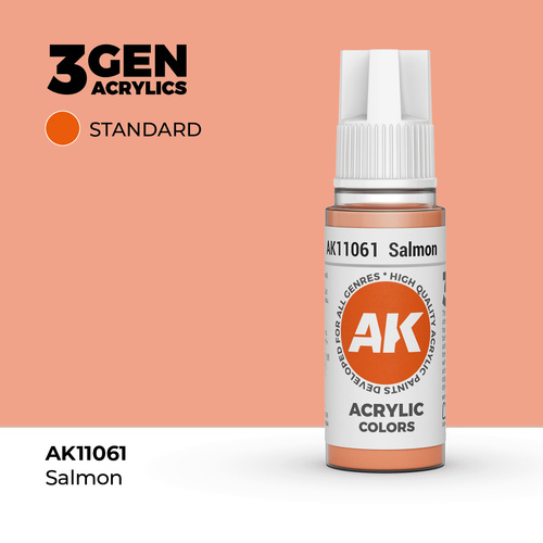 AK Interactive Salmon Acrylic Paint 17ml 3rd Generation