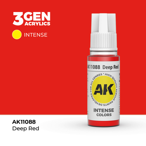 AK Interactive Deep Red Intense Acrylic Paint 17ml 3rd Generation