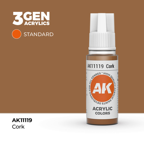 AK Interactive Cork Acrylic Paint 17ml 3rd Generation