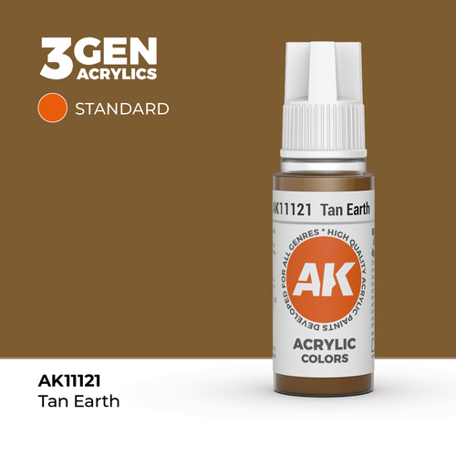 AK Interactive Tan Earth Acrylic Paint 17ml 3rd Generation