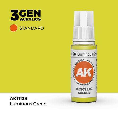 AK Interactive Luminous Green Acrylic Paint 17ml 3rd Generation