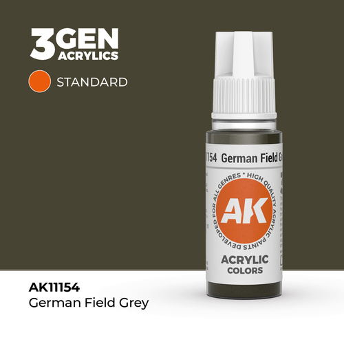 AK Interactive German Field Grey Acrylic Paint 17ml 3rd Generation