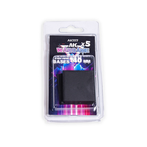 AK Interactive Square Bases 40x40mm x 5 units