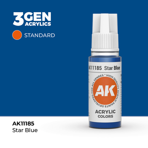 AK Interactive Star Blue Acrylic Paint 17ml 3rd Generation