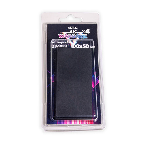 AK Interactive Rectangular Bases 100x50mm x 4 units