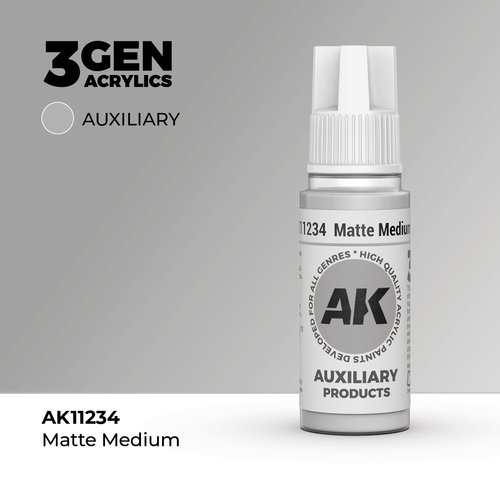 AK Interactive Matte Medium 17ml 3rd Generation