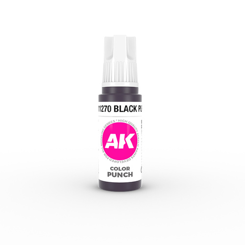 AK Interactive Colour Punch: Black Purple 17 ml Acrylic Paint 3rd Generation