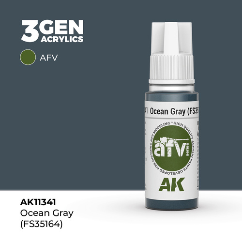 AK Interactive AFV Series: Ocean Gray (FS35164) Acrylic Paint 17ml 3rd Generation