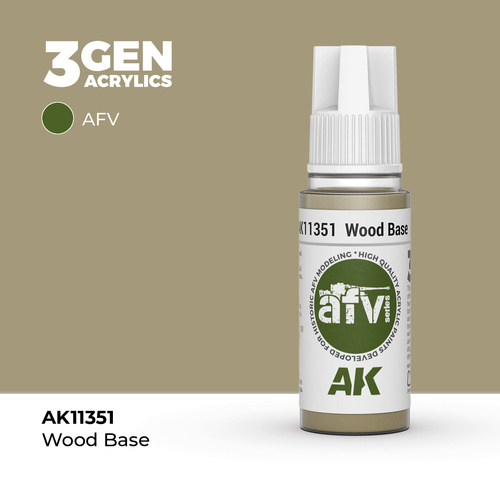 AK Interactive AFV Series: Wood Base Acrylic Paint 17ml 3rd Generation