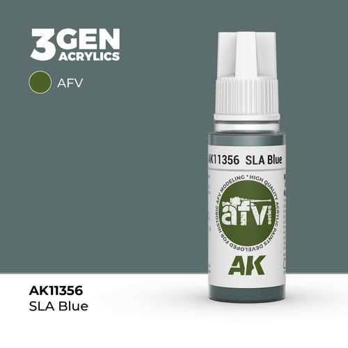 AK Interactive AFV Series: SLA Blue Acrylic Paint 17ml 3rd Generation