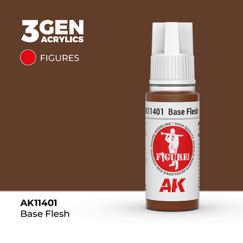 AK Interactive Figure Series: Base Flesh Acrylic Paint 17ml 3rd Generation