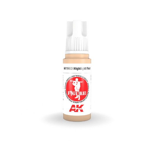 AK Interactive Figure Series: Highlight Flesh Acrylic Paint 17ml 3rd Generation