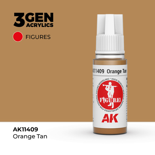 AK Interactive Figure Series: Orange Tan Acrylic Paint 17ml 3rd Generation