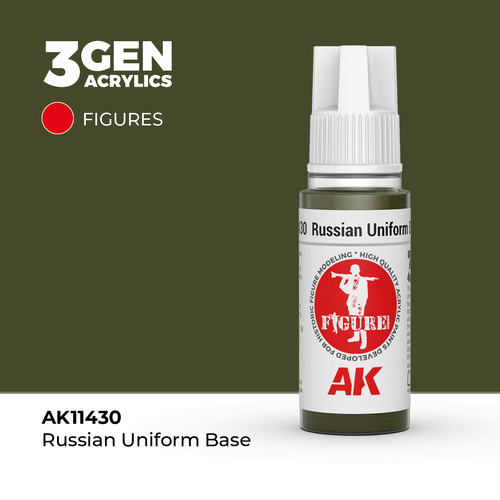 AK Interactive Figure Series: Russian Uniform Base Acrylic Paint 17ml 3rd Generation