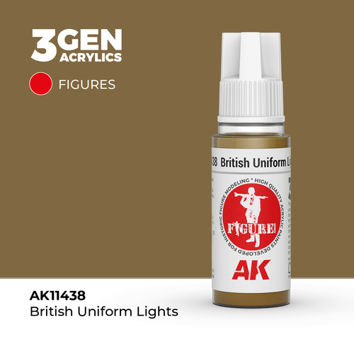 AK Interactive Figure Series: British Uniform Lights Acrylic Paint 17ml 3rd Generation