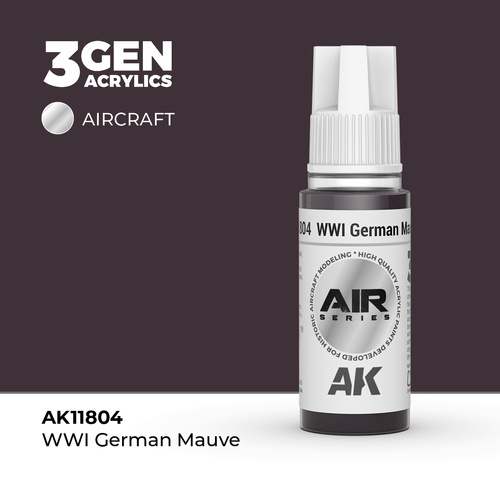 AK Interactive Air Series: WWI German Mauve Acrylic Paint 17ml 3rd Generation