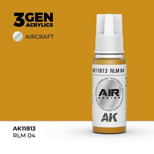 AK Interactive Air Series: RLM 04 Acrylic Paint 17ml 3rd Generation